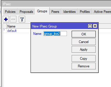 configure ipsec group ikev2 vpn 