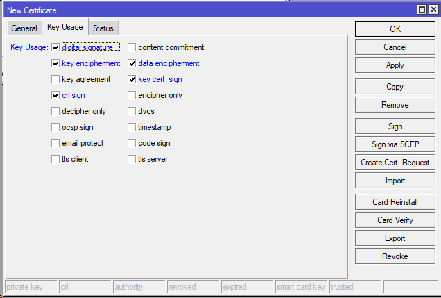 generate ca certificate usage